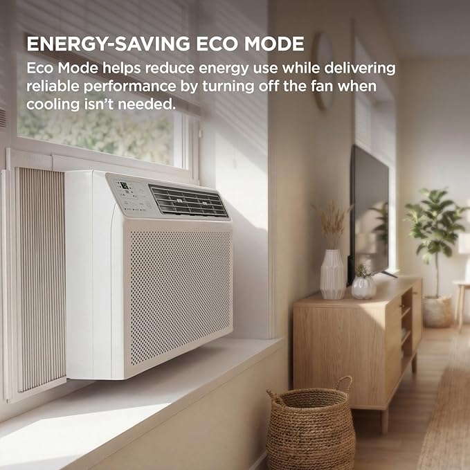 TCL 14000 BTU Smart Window Air Conditioner, Best Compact Energy Efficient AC Unit, Fan & Dehumidifier for Rooms Up To 700 Sq. Ft., Remote Control, Works with Alexa, Google Assistant & TCL Home App