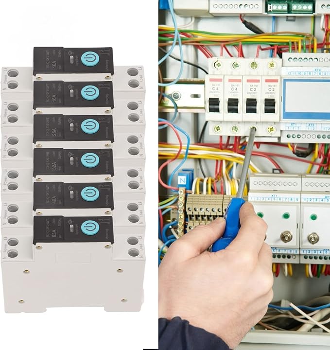 Sonew Smart Switch Home Circuit Breakers Mobile Phone Remote Control 3 Timing Modes for Household Appliances(63A)