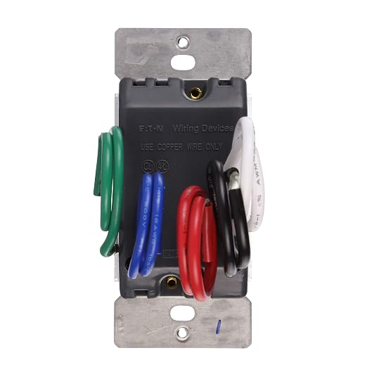 Eaton Z-Wave Plus RF9601DGY Wireless Switch, Single Pole, 3-Way, Gray