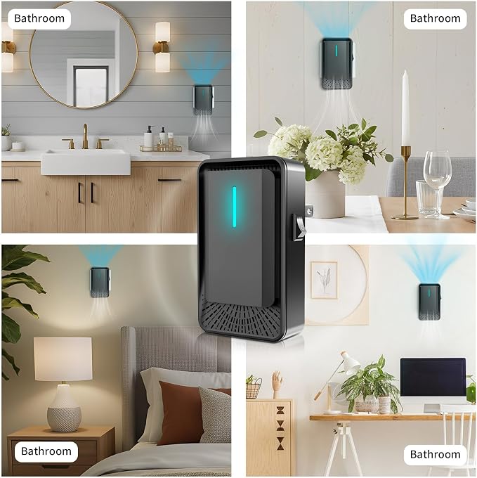 6 Pack Plug-In Negative Ion Air Purifiers for Small Rooms, Filter-Free