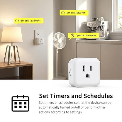 Minoston Smart Plug, Mini Plug-in Z-Wave 800 Series Socket with Built-in Repeater/RangeExtender, Z-Wave Hub Required, Compatible with SmartThings, Wink, Alexa, Google Assistant,FCC Listed, MP21Z