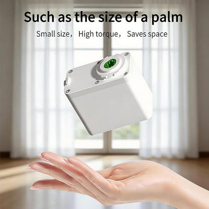 Mini WiFi Motor with Plug for Smart Curtain Track System, Automatic Ceiling Curtain Opener, Motorized Curtains with App, Voice, Remote Control, Compatible with Alexa,Google and Siri