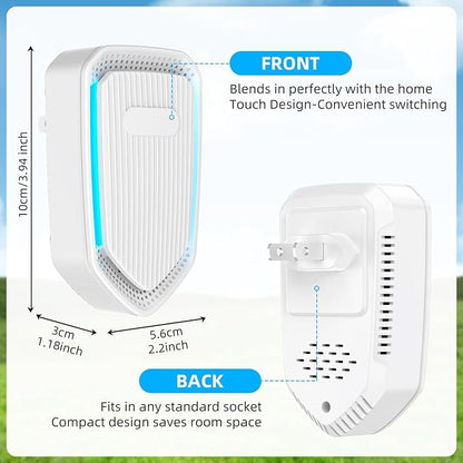 2026 Upgraded Air Ionizer Purifier for Home, Plug-in Negative Ion Generator Air Freshener for Bedroom Bathroom Kitchen Pet Room, Quiet Filterless Ionic Air Cleaner for Smoke Dust, 8 Pack