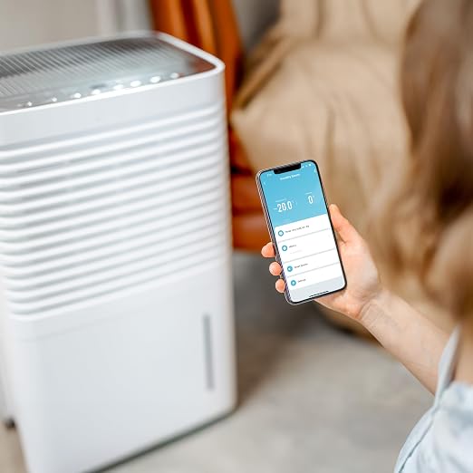 Feit Electric Smart Indoor WiFi Temperature and Humidity Sensor for Precision Environment Control, Wireless, Digital Remote App Control, Get Notification Alerts and No Hub Required - Temp/WiFi