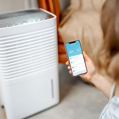 Feit Electric Smart Indoor WiFi Temperature and Humidity Sensor for Precision Environment Control, Wireless, Digital Remote App Control, Get Notification Alerts and No Hub Required - Temp/WiFi