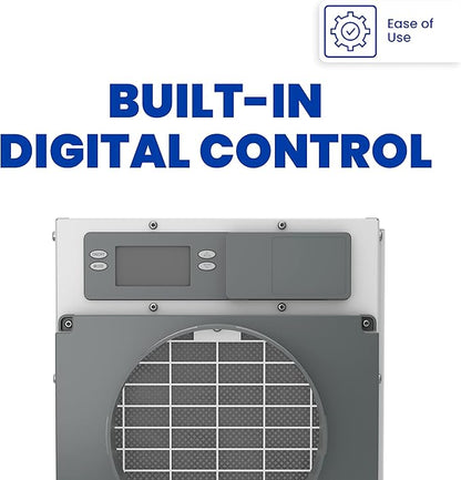 AprilAire E070 Pro 70-Pint Crawl Space Dehumidifier + Model 76 Wall Mount Control, Whole-House Dehumidifier for Basement, Crawlspace, or Whole Home up to 2,200 sq. ft.
