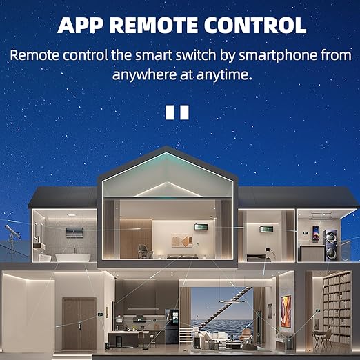 TUYA WiFi Smart Circuit Breaker Power Metering Energy Meter KWh 1P 230V 63A Voltmeter Ammeter Energy Meter DIN Rail Smart Life Wireless Remote Control Switch Timer Voice Control (20A)