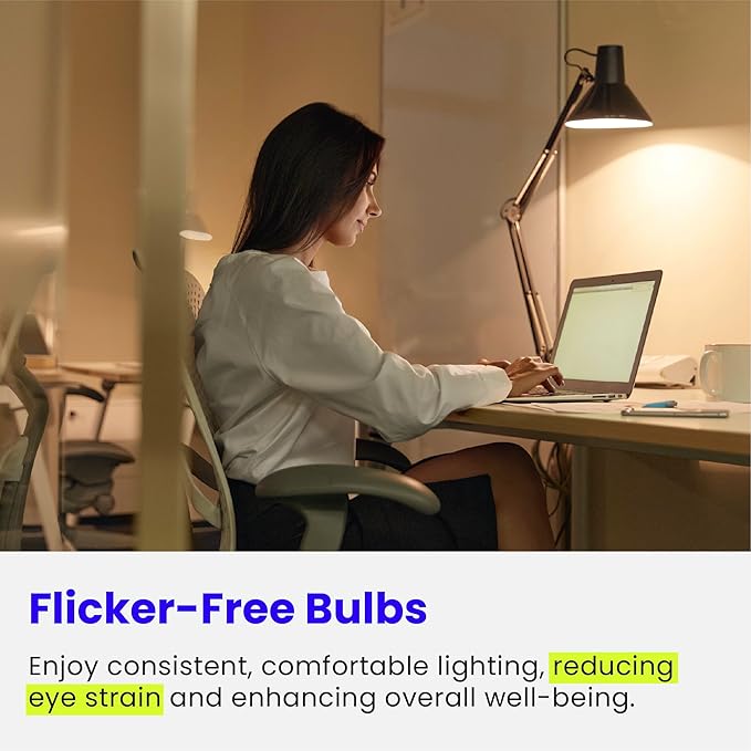 Feit Electric A19 LED Light Bulbs, 60W Equivalent, Non-Dimmable, 800 Lumens, E26 Standard Base, 2700k Soft White, 80 CRI, 10 Year Lifetime, Energy Efficient, 4 Pack, A800/827/10KLED/4