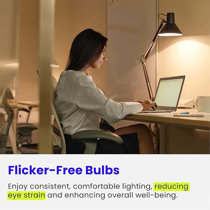 Feit Electric A19 LED Light Bulbs, 60W Equivalent, Non-Dimmable, 800 Lumens, E26 Standard Base, 2700k Soft White, 80 CRI, 10 Year Lifetime, Energy Efficient, 4 Pack, A800/827/10KLED/4