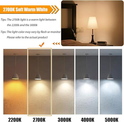 16 Pack LED Edison Bulbs 40W Equivalent, Dimmable 2700K Soft Warm White ST19/ST58 Light Bulb, 4 Watt Vintage LED Filament Bulb, High CRI 90+, 450LM, E26 Base