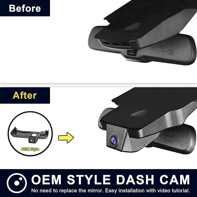 Front 4K HDR Dash Cam STARVIS 2 IMX678, Custom Fit for Toyota Tacoma 2018 2019 2020 2021 2022 2023,Limited TRD Sport Off-Road Pro SR5 SR etc, 5GHz WiFi, GPS, 64GB Card
