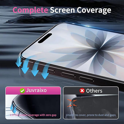 Juvraixo for iPhone 17 Pro Privacy Screen Protector Anti Blue Light for 17Pro Tempered Glass 6.3 Inch Gradient Colorful 28° Anti-Spy Easy Installation Full Coverage Anti-Scratch Bubble Free HD 2 Pack