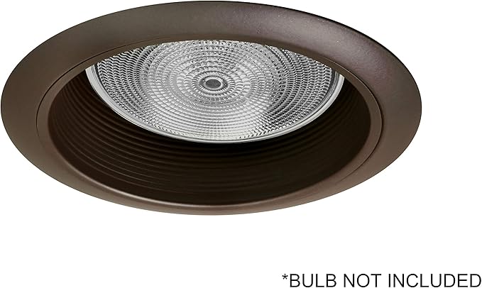 NICOR Lighting 6 inch Oil-Rubbed Bronze Recessed Baffle Trim, Fits 6 inch Housings (17510OB-OB)