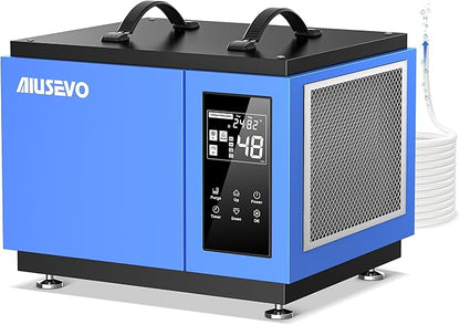 75 Pints Crawl Space Dehumidifier with Pump and Drain Hose, Commercial Dehumidifier for Basement up to 5,200 Sq. Ft for Water Damage, Attic, Garage, Industrial, Auto Defrost, Humidity Control