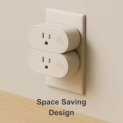 LoraTap Remote Control Outlet, On Off Light Switch with Wall Plate - Wireless Control 2 Plugs from 100ft, No WiFi Needed, Ideal for Lamps, Fans, Small Appliances(1 Remote + 2 Outlets)