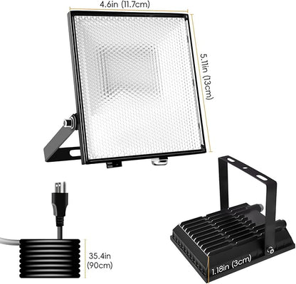 Outdoor Flood Lights - 30W 2pack with Smart app Control, IP66 Waterproof Support Group Control, Stage Lights Outdoor US Plug, RGB led Flood Light led uplights Indoor