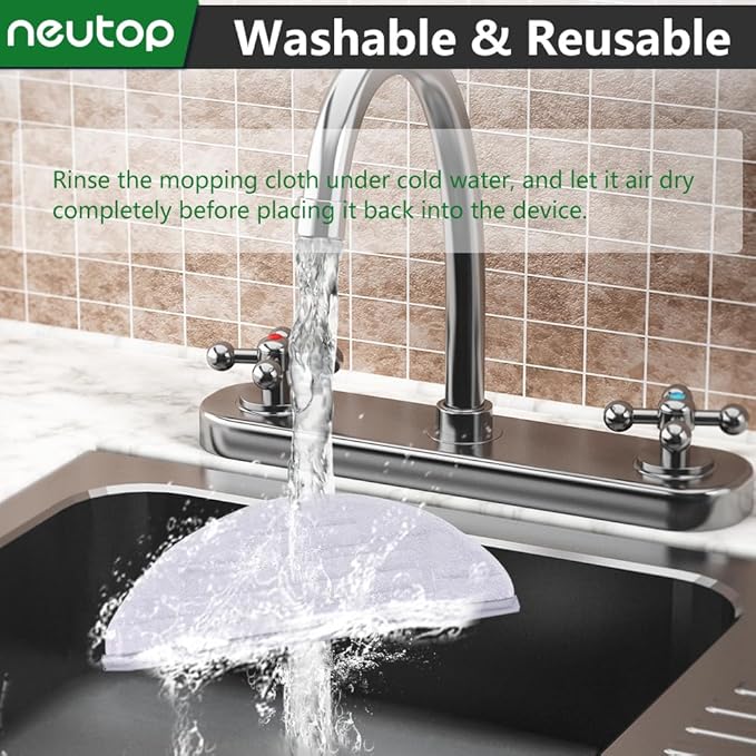 Mop Cloths Pads, Compatible with Roborock S8, S8+, S7, S7+, S7 MaxV Plus/MaxV Ultra/Pro Ultra, Robot Vacuum Cleaners, Washable Spare Parts Accessories, 6-Pack.