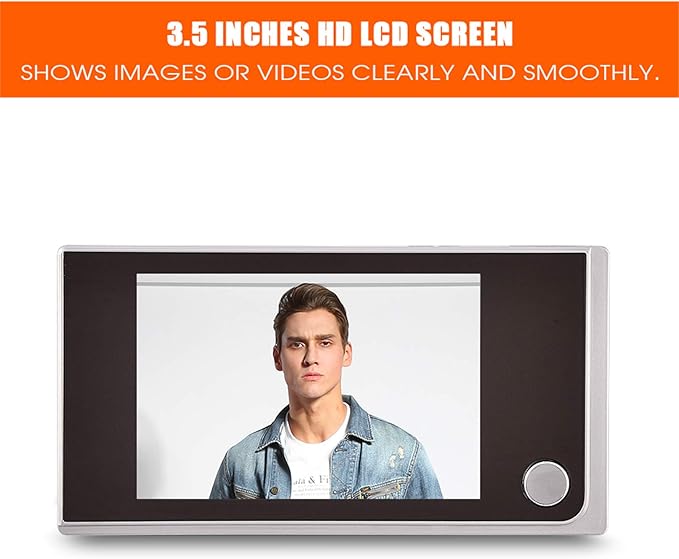 Digital Peephole Viewer Doorbell Mini HD Smart Security Camera 3.5 inches Indoor LCD Screen