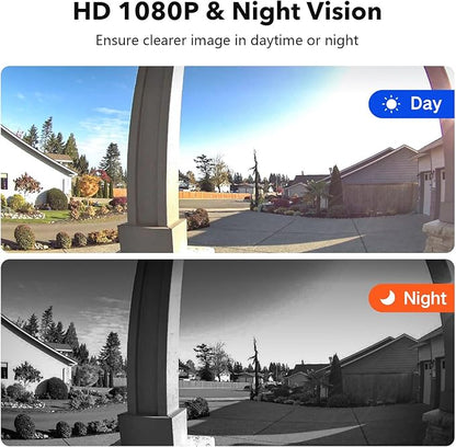 Video Doorbell Camera with Monitor Wireless Door Bell Phone Intercom System with 7" Touch Screen WiFi 1080P, Motion Detection, Night Vision, 2 Way Talk, No Subscription, Tuya App Control