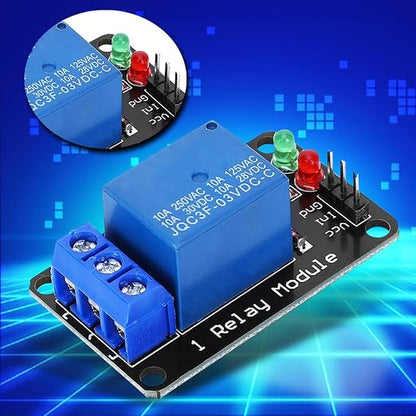 3.3V Relay Module for, Electronic Switch Control Board with LED Indicator, Compatible with Smart Home Automation Systems and DIY Projects