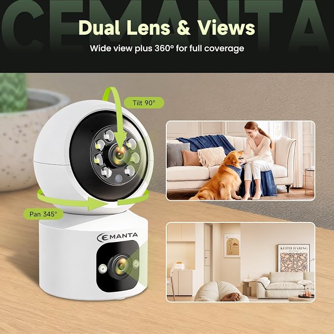 4MP Security Camera Indoor for Pet/Dog/Baby with Phone App