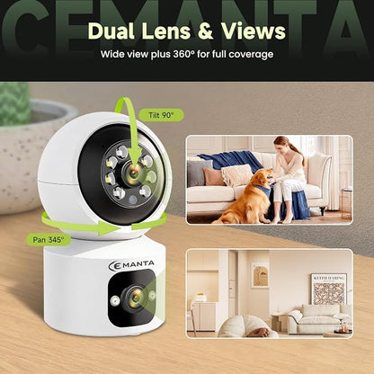 4MP Security Camera Indoor for Pet/Dog/Baby with Phone App