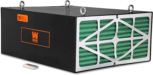 WEN 3417 3-Speed Remote-Controlled Industrial-Strength Air Filtration System (556/702/1044 CFM)