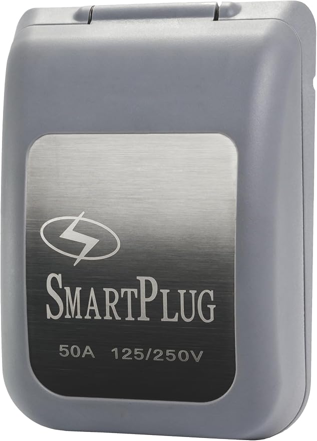 SmartPlug B50ASSYPG Combo Kit with Female Connector and Non-Metallic Inlet - 50 Amp, Gray