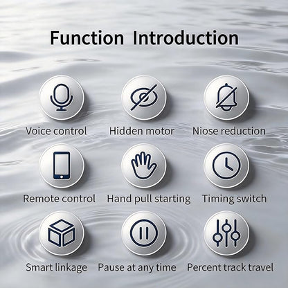 Mini WiFi Motor with Plug for Smart Curtain Track System, Automatic Ceiling Curtain Opener, Motorized Curtains with App, Voice, Remote Control, Compatible with Alexa,Google and Siri