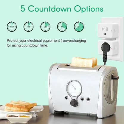 NineLeaf Programmable Remote Timer Switch & Wireless Outlet Plug, 500ft Range Plug in Light Switch, 15A/1500W Wall Mounted On/Off, No Wiring Needed for Fans, Christmas Lights, 2Remotes 1Outlet