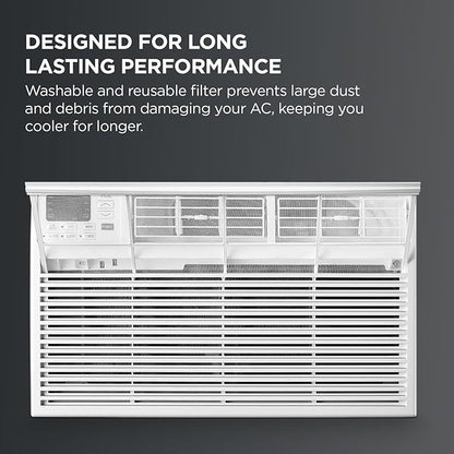 TCL H8T9E1-A 8,000 BTU Smart Through-The-Wall Air Conditioner, Fan & Dehumidifier, 350 Sq. Ft, Remote Control, Compatible with Alexa/Google Assistant, White