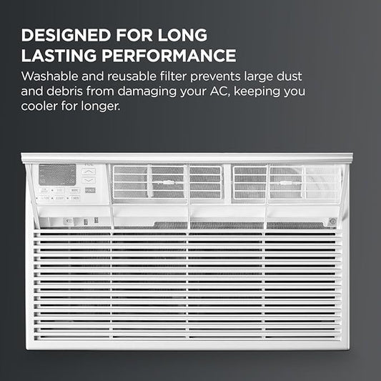 TCL H8T9E1-A 8,000 BTU Smart Through-The-Wall Air Conditioner, Fan & Dehumidifier, 350 Sq. Ft, Remote Control, Compatible with Alexa/Google Assistant, White