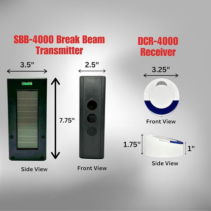 Dakota Alert SBA-4000 Solar Break Beam Wireless Driveway Alarm Kit, 1-Mile