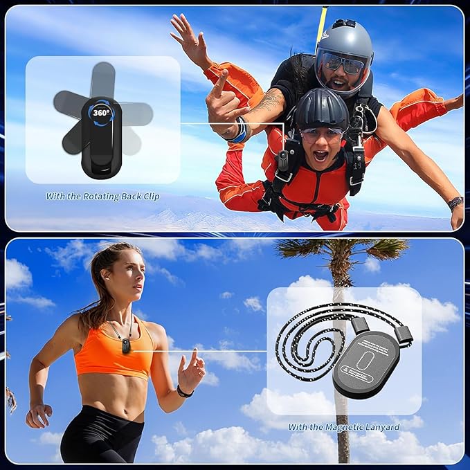 Mini Body Camera 1080P, Thumb Size Wearable Action Body Cam with Magnetic Clip - Portable POV Body Worn Camera for Outdoor Security, Travel, Sports