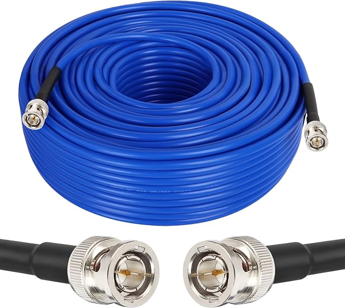 XRDS -RF 12G SDI Cable 150FT, SDI Video Cables 3G/6G/12G 75ohm BNC Male Cable Supports HD-SDI/3G/6G-SDI/4K/8K for Video Security Camera Converter