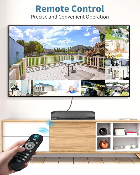 4K / 8.0 Megapixel PoE Network Video Recorder for Security Camera System, Supports up to 16 x 8MP/4K IP Cameras PoE NVR,Outdoor Surveillance Video System