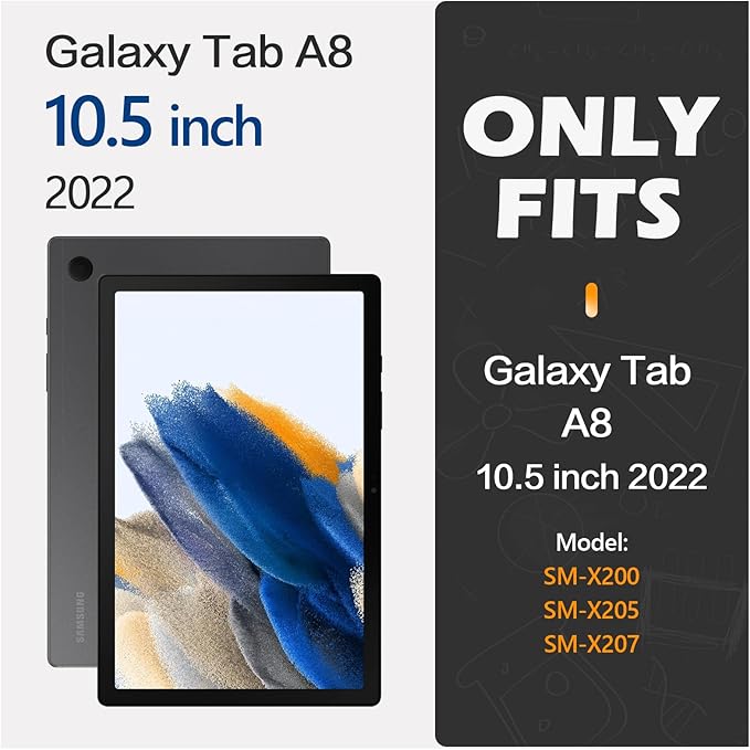 FILMEXT Magnetic Privacy Screen for Samsung Galaxy Tab A8 10.5 Inch 2022 Release (Model SM-X200,SM-X205,SM-X207),Anti Spy Anti Glare Anti Blue Light Eye Protection Matte Screen Filter-1Pack