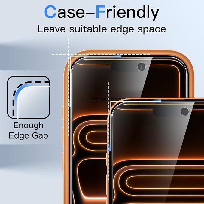 JETech Privacy Screen Protector for iPhone 17 Pro Max 6.9-Inch, Anti-Spy Tempered Glass Film with Easy Installation Tool, 2-Pack