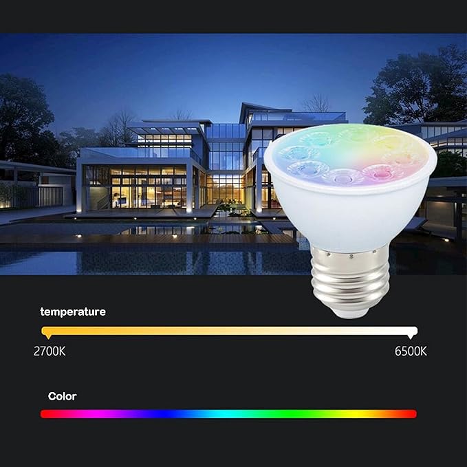 Smart Light Bulbs E26 Base G45 LED RGBW 2700K-6500K Dimmable Color Changing Light Bulb Multicolor Lights 3W (25W Equivalent)for Party Decoration, Smart Home Lighting , No Hub Required , 4 Pack