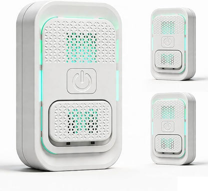 Plug In Air Ionizer - Anion Air Purifier for Home Bedroom Office, Small Mini Quiet, Portable Air Freshener for Odor, Dust, Pets Smell, White