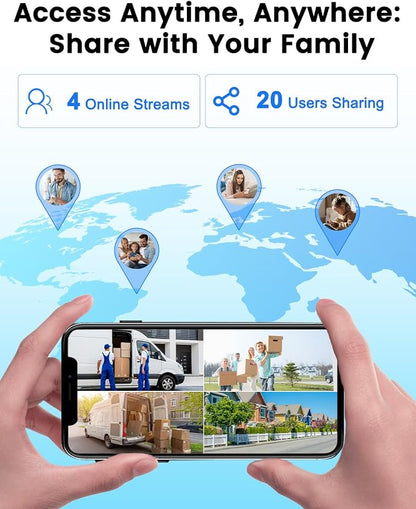 Peephole Camera for Apartment Door, 2K Doorbell Camera with 4.3" Monitor
