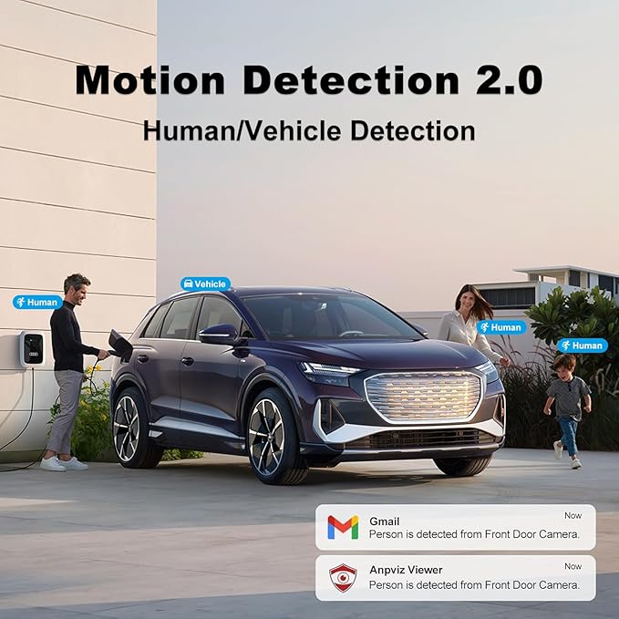 Anpviz 8MP IP PoE Camera, Strobe Light and Audio Alarm, Metal Turret 4K Security Camera Outdoor, 2 Way Audio, Color Night Vision, Human/Vehicle Detection, IP67 Waterproof, 2.8mm Lens, IPC-D3683WD-SA