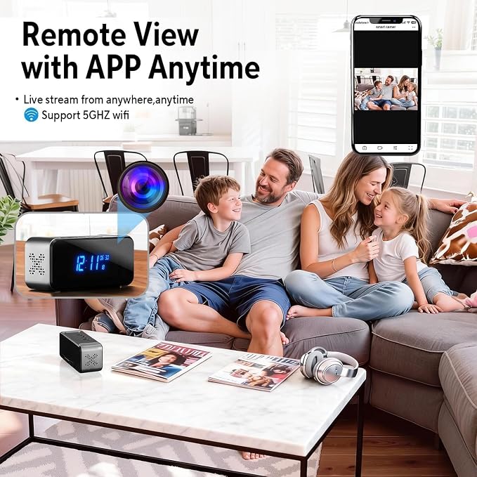 Wireless Security Mini 4K HD Camera with Night Vision and Motion Detection