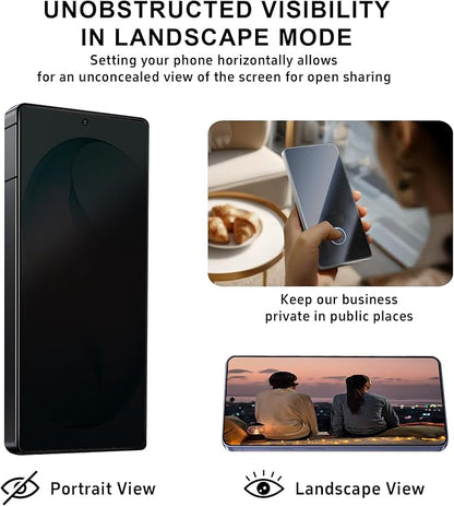 3 Pack for Samsung Galaxy S25 Ultra Privacy Screen Protector Tempered Glass 6.9inch Private Saver Anti-Spy Eye Protection Anti-Scratch Full Coverage