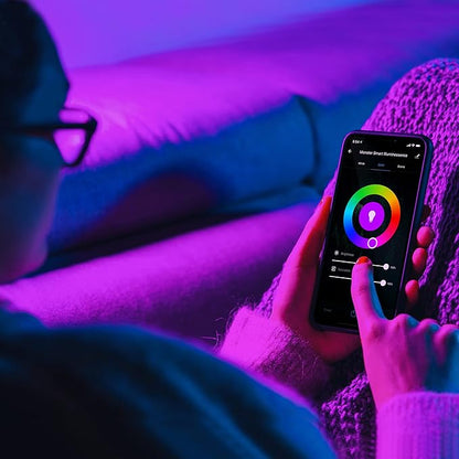 Monster Multi-Color and Warm-White LED Light Bulb, 16,000,000 Lighting Possibilities, Customizable with App, Compatible with Alexa/Siri/Google Assistant, Wi-Fi Enabled, 1-Pack, 9 watt