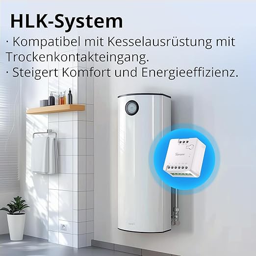 SONOFF WiFi MINI-D Smart Switch with Matter,Dry Contact Output,Supports AC or DC Input,Compatible Alexa & Google Home,for Garage Doors、Boilers、DC Low Power Motors/Solenoid Valves (2 PCS)