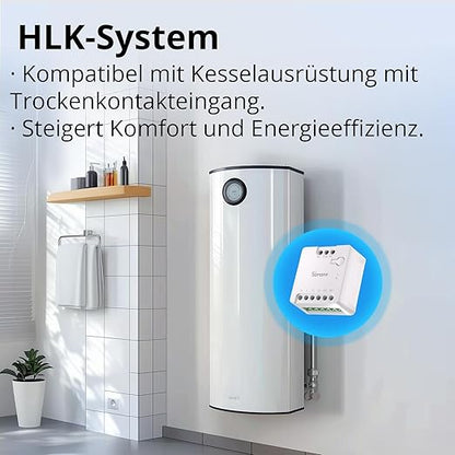 SONOFF WiFi MINI-D Smart Switch with Matter,Dry Contact Output,Supports AC or DC Input,Compatible Alexa & Google Home,for Garage Doors、Boilers、DC Low Power Motors/Solenoid Valves (2 PCS)