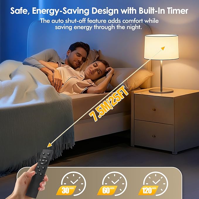 5000mAh Rechargeable Light Bulbs with Remote: E26 Led Battery Operated Light Bulb with 10 Colors & Timer for Sconces & Lamps - Dimmable Cordless Magnetic Bulbs with Remote for Non-Hardwired Fixture