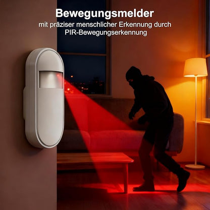 XUK Smart Home Security System,4G/GSM &WiFi Wireless Alarm Kit with Door/Window Sensors,PIR Motion Detectors,App Remote Control,Compatible with Alexa &Google Home,Easy Installation(24pcs Set)