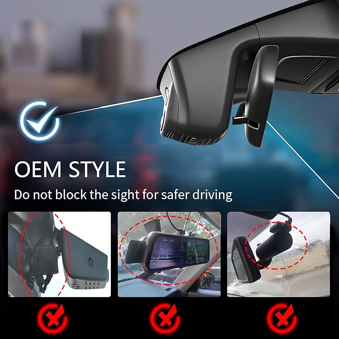 Mangoal 4K Honda CRV Dash Cam Custom fit for Gen6 CR-V & CR-V Hybrid 2023-2026(Black)(Model B), Integrated OEM Look, UHD 2160P Video, WiFi & App, GPS, 64GB Card